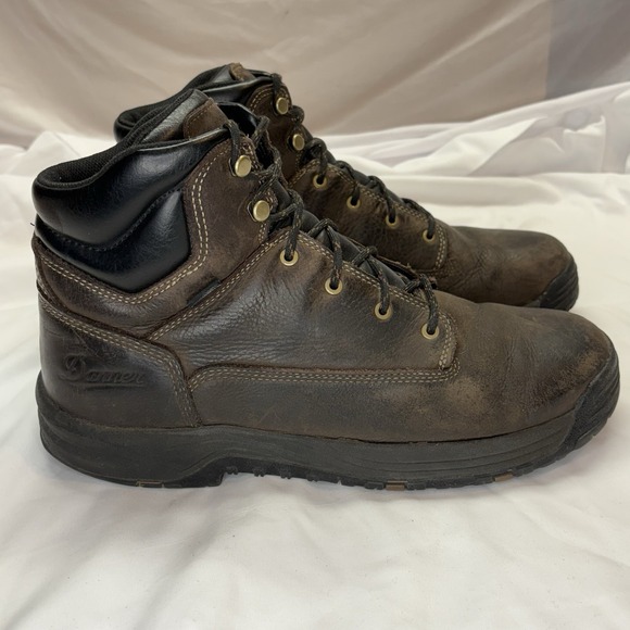 Danner Caliper Men's 6" Leather Waterproof Plain Toe Boots Brown Size 10.5 D - Picture 1 of 16